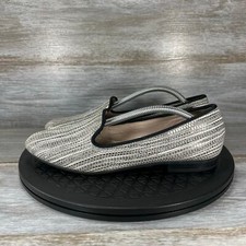 Cole Haan Women  s Sabrina Black  White Woven Loafers Size 7