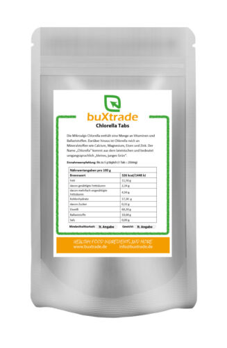 100g Tablettes de Chlorella Granulés / Comprimés Micro-Algues 100% Pure 400 - Photo 1/2