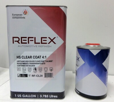 REFLEX HS Anti-Scratch Clear Coat Premium Euro Urethane 4:1 Gallon Kit