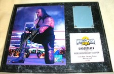 WWE Wrestlemania 24 Undertaker Plaque Signed Autographed COA 16-0 Streak 38 WWF