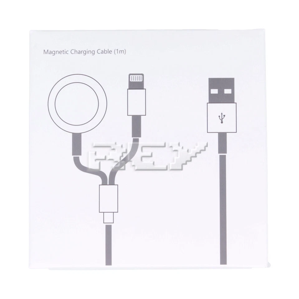 Cable 2 en 1 Base Carga Compatible Iphone, Ipad, Apple Watch Entrega 48/72h i89 - Imagen 3 de 4