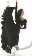 Reverence BLACK Child Small Dance Costume Lyrical Contemporary Ballet Dress