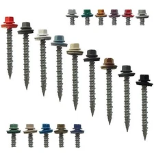Bulk METAL ROOFING SCREWS: 2" (750) Colored Sheet Metal Roof Screw Siding Screws