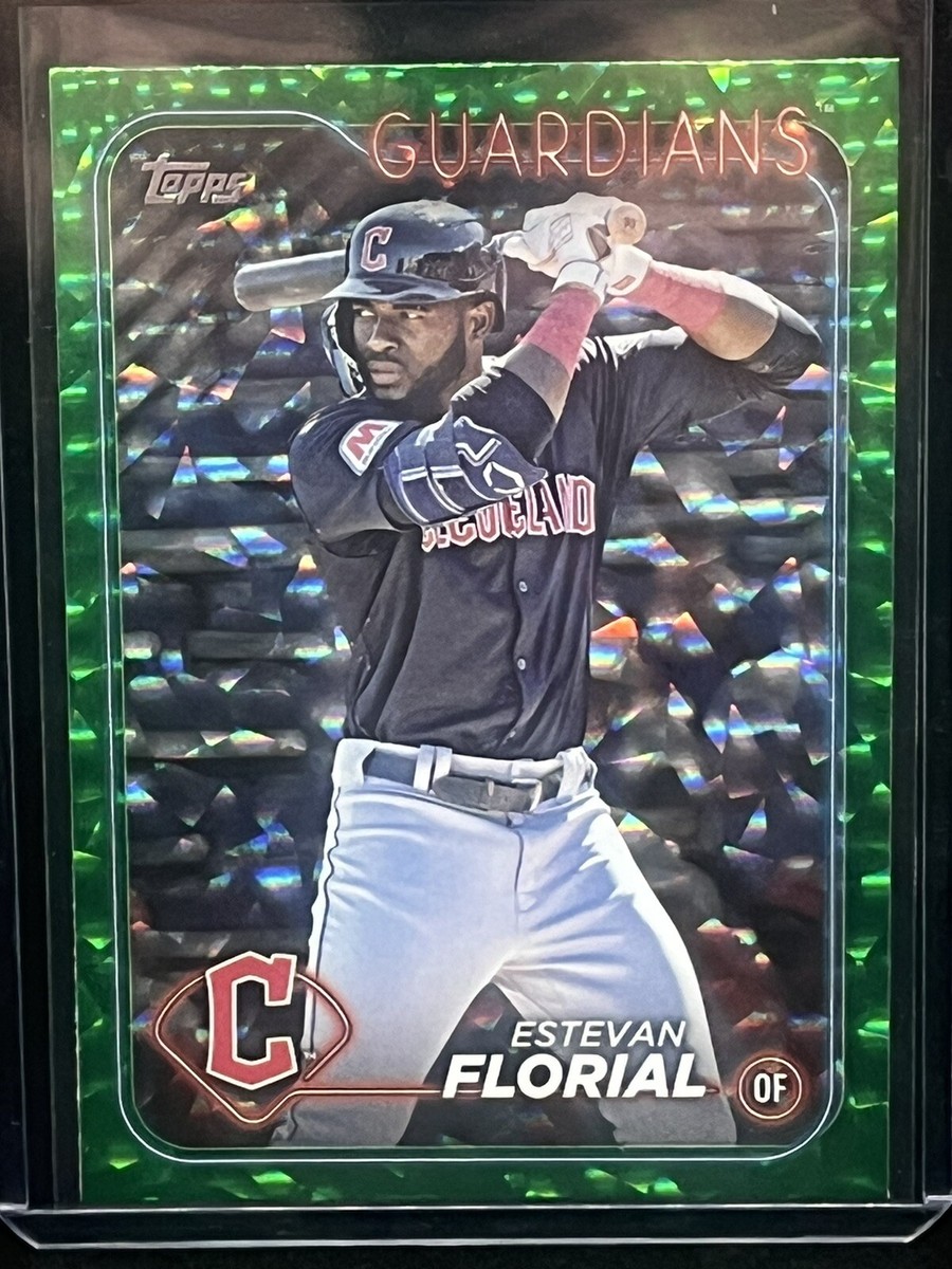 2024 Topps Series 2 ESTEVAN FLORIAL #531 GREEN Foil Board 367/499