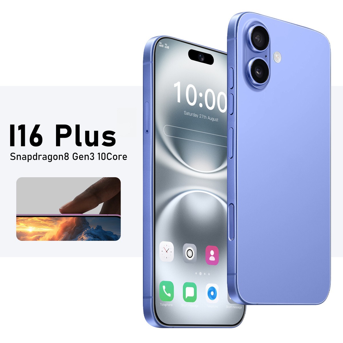 i16 Plus Mobile Smartphone Android 6.8