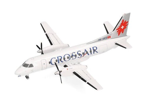 Herpa Wings 573252 1:200 Saab 340 Crossair HB-AKN