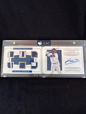 Vladimir Guerrero Jr. Panini National Treasures Six Pack Patch Auto # 1 of 10