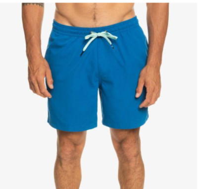 New Quiksilver sz XL Everyday Volley 17'' Shorts trunks royal blue 18'' long