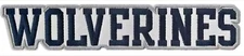 University of Michigan Wolverines navy blue embroidered Iron on patch