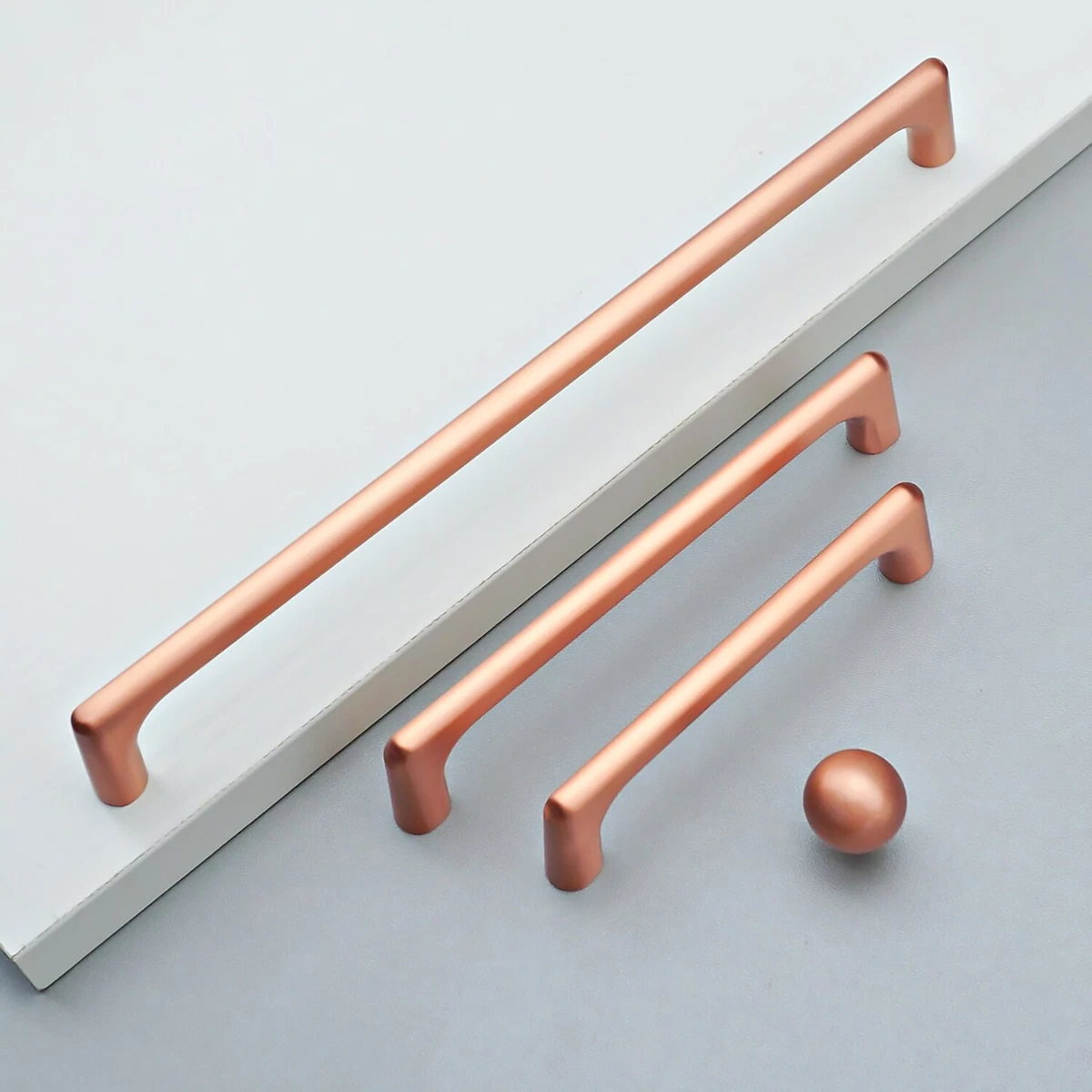 Modern Brushed Copper Cabinet Pulls Knobs Drawer Pulls Knobs