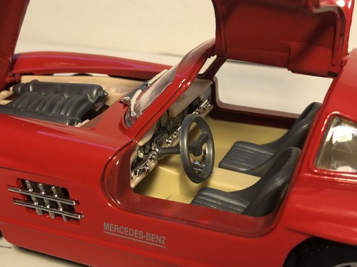 SUNNYSIDE 1954 MERCEDES BENZ 300SL ROJO 1:24 DIECAST MODELO COCHE NUEVO SIN CAJA #515 - Imagen 8 de 8