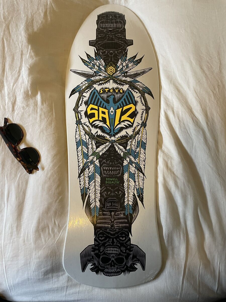Vintage OG 1989 Powell Peralta Steve Saiz 'Totem' Skateboard Vintage OG 1989 Powell Peralta Steve Saiz 'Totem' Skateboard