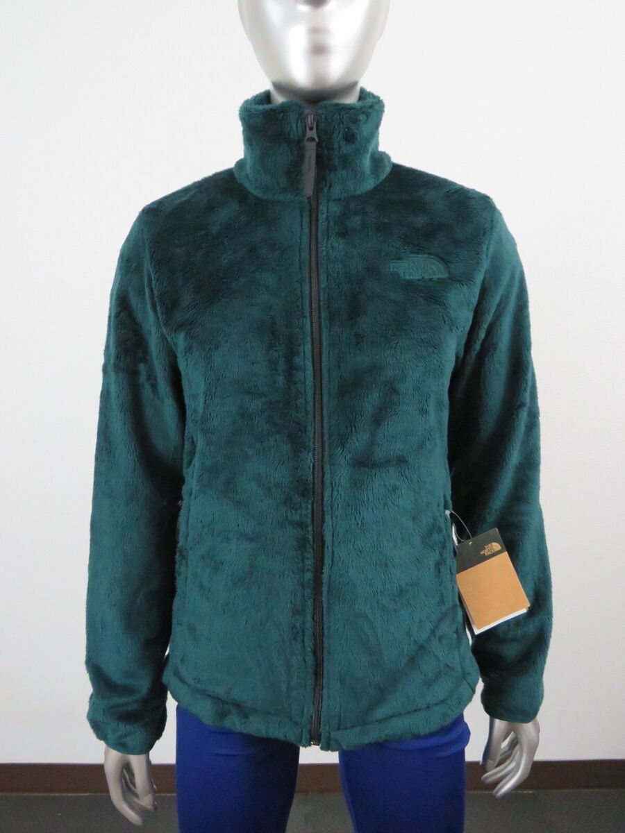 Womens The North Face Osito Full Zip Soft Sweater Fleece Jacket Ponderosa  Green