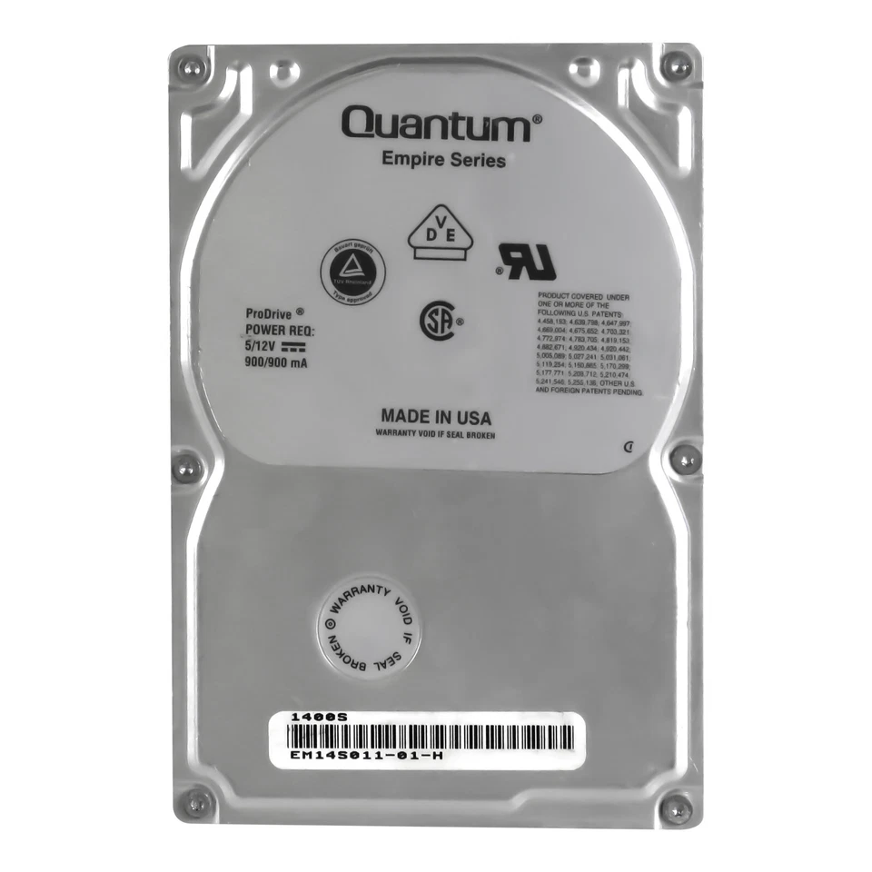 Hard Drive Quantum Empire Series EM14S011-01-H 1400S 1.4GB 5.4K SCSI 3.5'' - Image 3 of 3