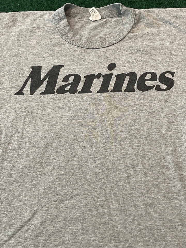 Camiseta De Colección Años 80 Marines Uniforme de Fitness Físico Para Hombres Talla S Puntada Única USMC Foto 2 de 4
