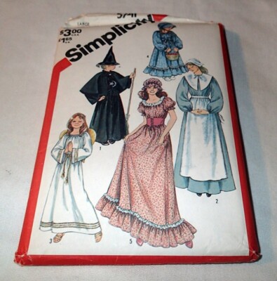 SIMPLICITY PATTERN 5741 ~ MISSES COSTUME WITCH NURSE ANGEL PIONEER ~ SIZE 18 20