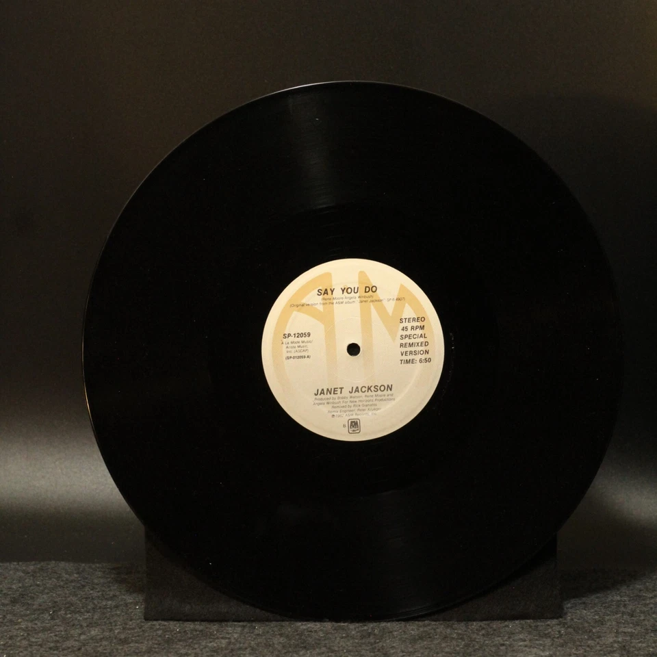 Janet Jackson Say You Do 12 Single Dance Remix A&M You'll Never Find '82 EX+ Foto 3 de 4