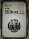 1955 Proof Washington Quarter PF66 NGC 90% Silver United States US Coin (1)