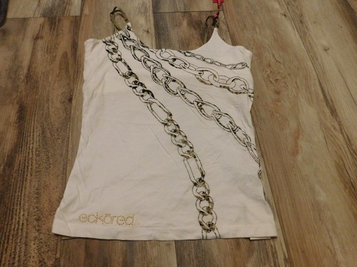 ECKO RED WHITE CAMI BRA TOP SIZE LARGE NEW