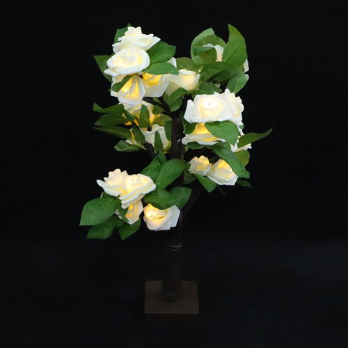 Light Up Rose Tree Lighted Bonsai Tree Rose Bonsai Tree Light Desk Rose Lights - Picture 7 of 12