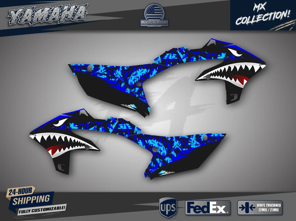 Kit gráfico para Yamaha YZ 250F/WR 250F 2024-2025, 450F/WR 450F 2023-2025 Foto 2 de 4