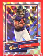 J.K. Dobbins The Rookies Checker Donruss 2020 Football Card #TR-KD