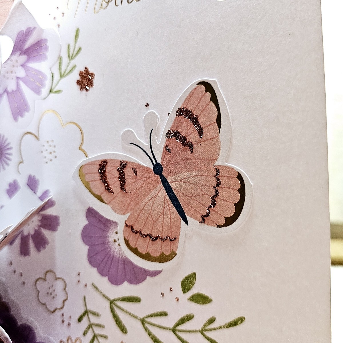 American Greetings Pop-Up Muttertagskarte – Mit Schmetterlings-Design, 13,7x21 Cm