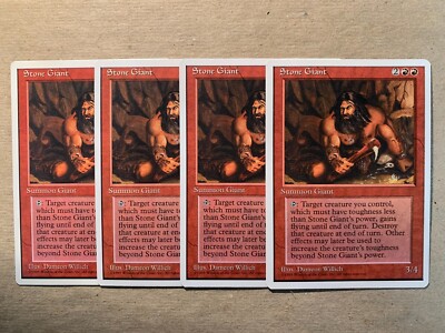 MTG 4x Stone Giant Core Set 4th Edition OLD SCHOOL Magic the Gathering x4 NM