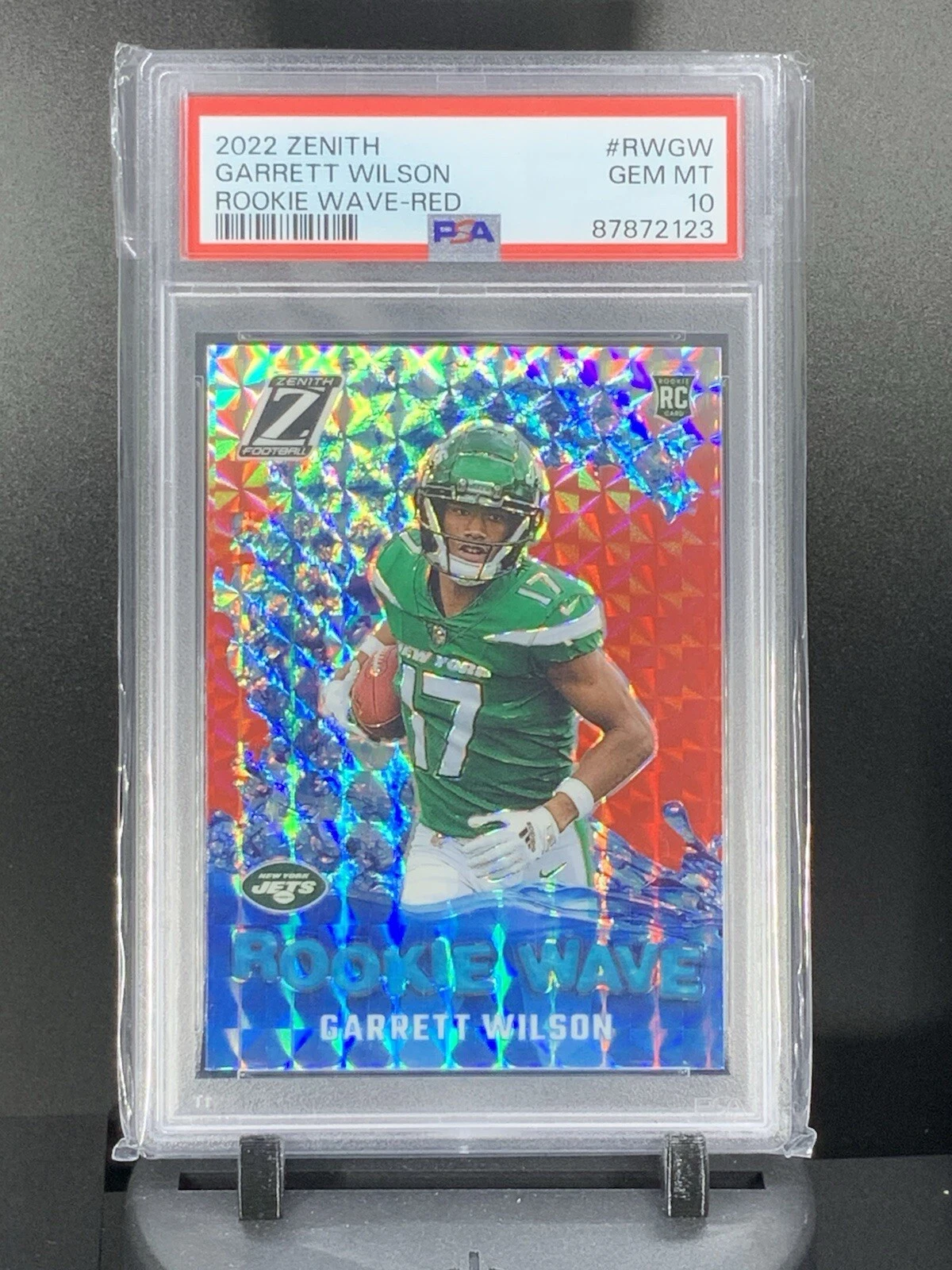 Garrett Wilson Panini Zenith Rookie Wave #RWGW Red