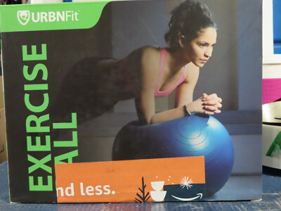 NISB URBN FIT EXERCISE BALL KIT 55 TEAL FITNESS, STABILITY, BALANCE & YOGA BALL