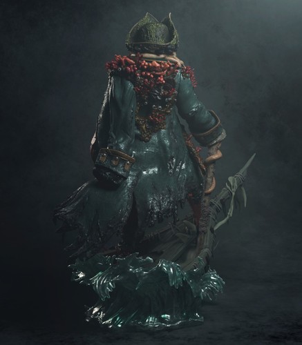 Capitano Davy Jones Modello in Resina da assemblare e dipingere Action Figure - Imagen 3 de 8