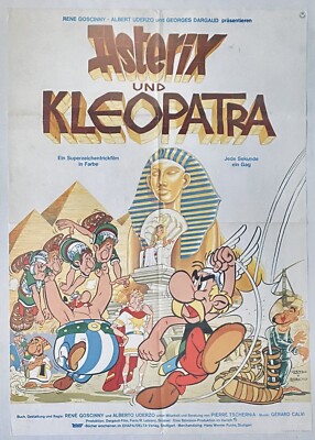 Original Vintage retro film movie Asterix Obelix Cleopatra poster for my wall