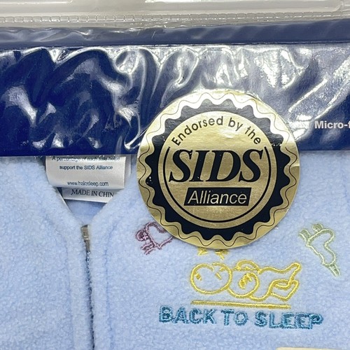 1 NEW VINTAGE HALO SLEEP SACK WEARABLE BLANKET BLUE Sz XS - Picture 3 of 6