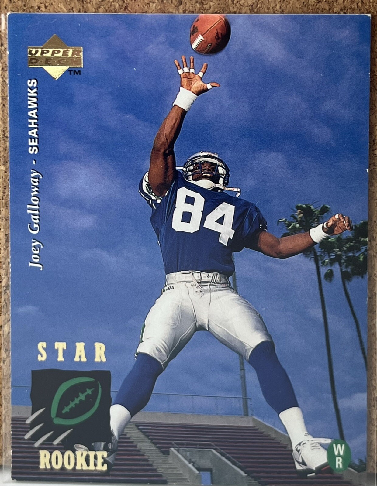 JOEY GALLOWAY 1995 Upper Deck Star Rookie #8 RC Seattle Seahawks Football Card
