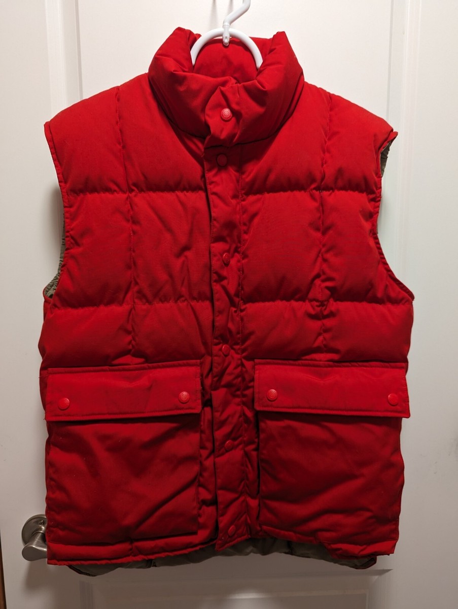 Vtg Eddie Bauer Goose Down Vest small Puffer Full Zip 90s | eBay