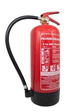 6kg Feuerlöscher, ABC Pulverlöscher inkl. Wandhalterug und Prüfschild