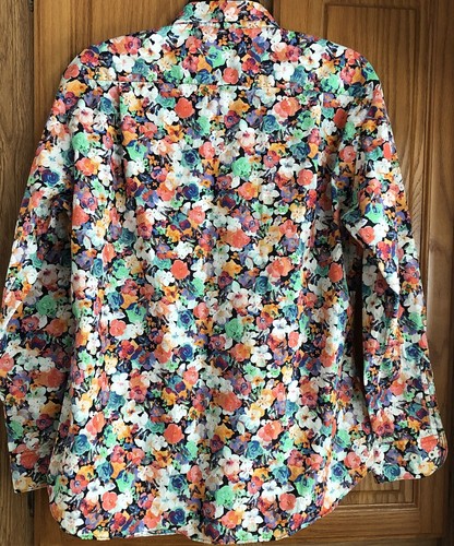 SOLEMARE Maus & Hoffman Woman’s (XL) Flowered L/Sleeve Button-Up Italy - Picture 7 of 7