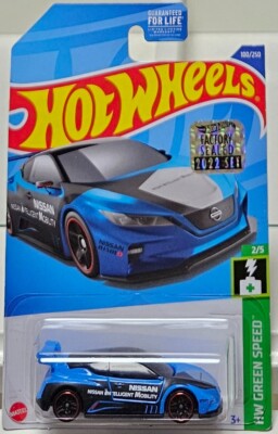 Hot Wheels 2022/100 -Factory Sealed- HW Green Speed - Nissan Leaf Nismo - 3rd C.