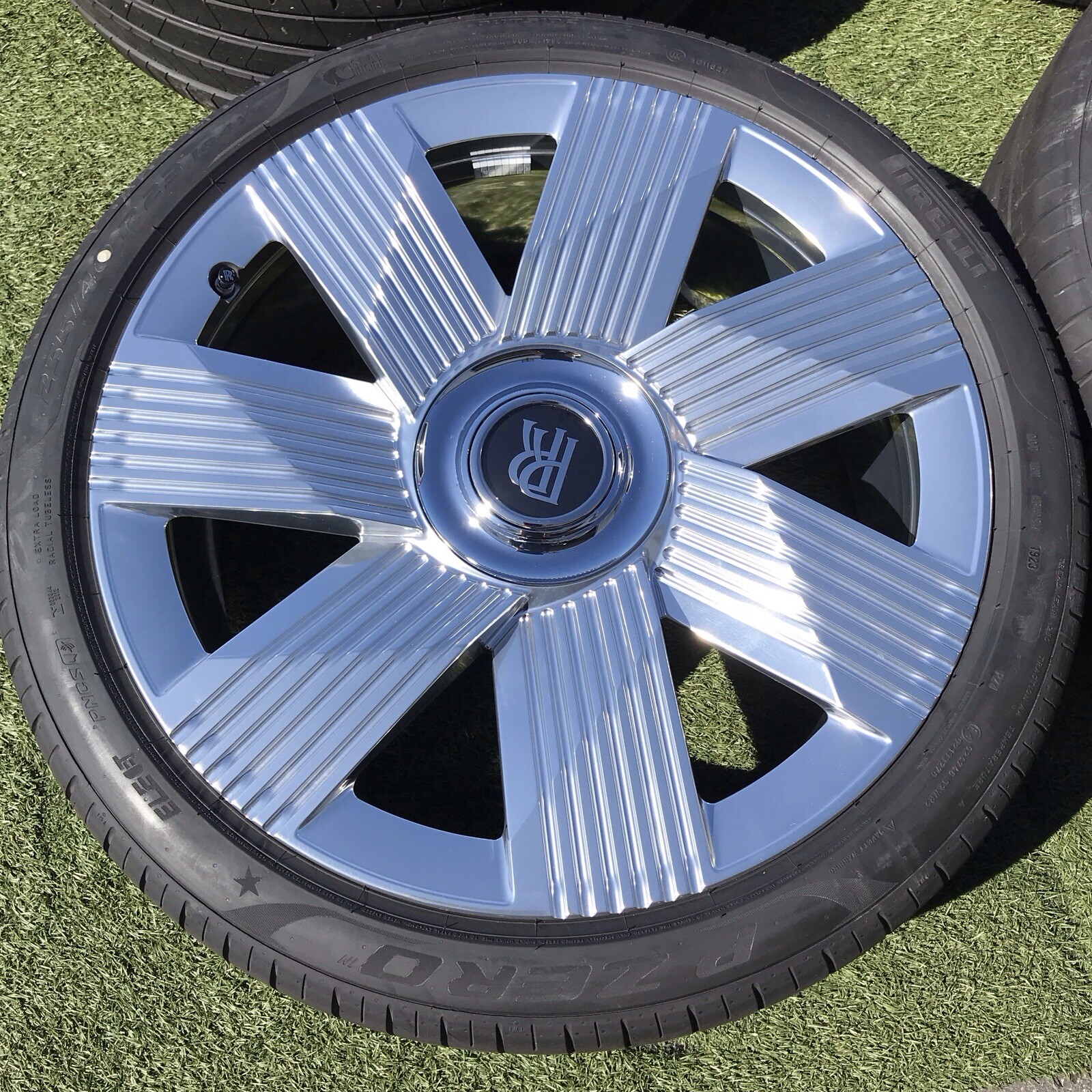 23 SPECTRE POLISHED ROLLS ROYCE RIMS TIRES TPMS NEW SET 4 OEM 90780 88056 WHEELS