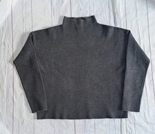Cynthia Rowley Jumper Women  s Chacoral Grey Sweater Hign Neck Minimalist size M