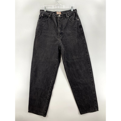 Sasson Modern Basics Women's Jeans Size 18 Black Faded High Waisted Vintage 90's