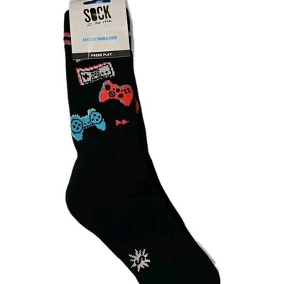 Socks It To Me ''Press Play'' Athletic Crew Socks