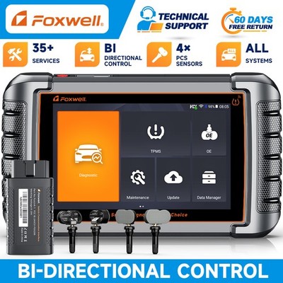 FOXWELL NT809TS Auto Bidirectional OBD2 Scanner TPMS Relearn ABS Diagnostic Tool
