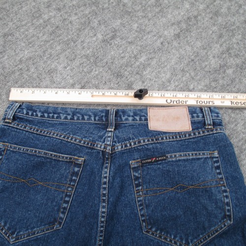 Cutter & Buck Jeans Mens 36x32* Blue Denim Straight Leg Classic Fit VNTG Style - Picture 17 of 23