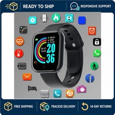 Smart Watch for Men Women Fitness Tracker Bluetooth Music Control Digital