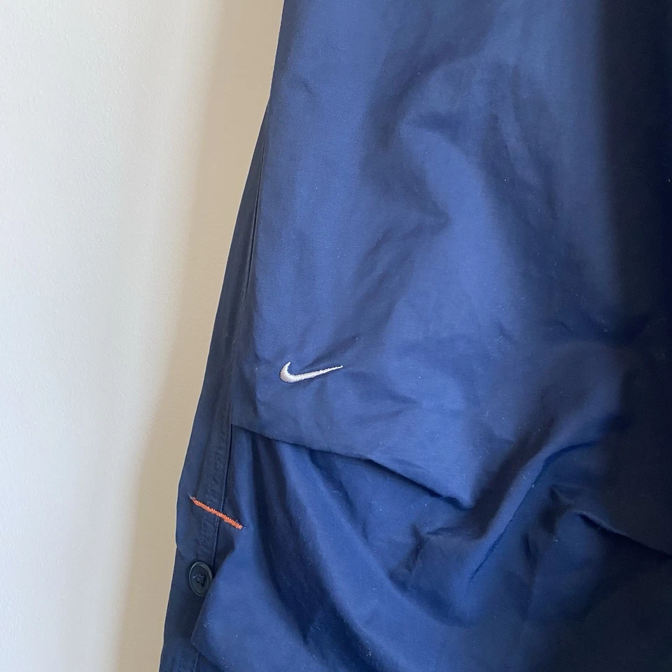 Vintage Nike Junior Navy Technical Pants 14-16 Fits S Woman Baggy Y2k Roll Up - Image 4 of 4
