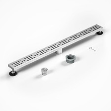 Linear Shower Drain 32 Brushed 304 Stainless Steel  with Drain Grate  Fast Dra