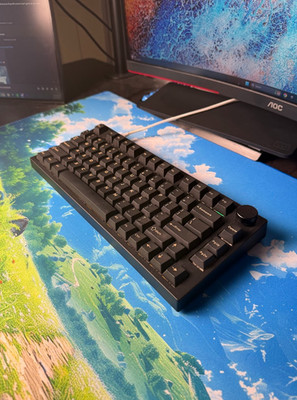 NJ80-AP Wireless Custom Mechanical Keyboard - Black Samurai - Brass Plate