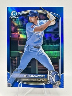 2025 Bowman Chrome /150 * True Blue * Refractor Jac Caglianone 068/150 Prospect