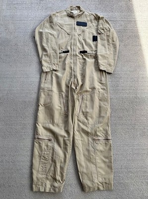 Men's Flying Coveralls Summer Tan Khaki 44L 5390G Flight Suit US